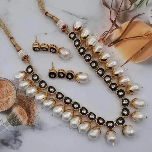 Small Meena Pearl Drop Set