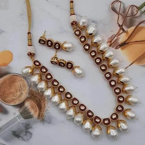 Small Meena Pearl Drop Set