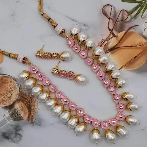 Small Meena Pearl Drop Set