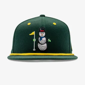 Snowman Snapback Golf Hat