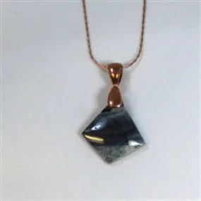 Sodilite Pendant on Copper Chain Necklace