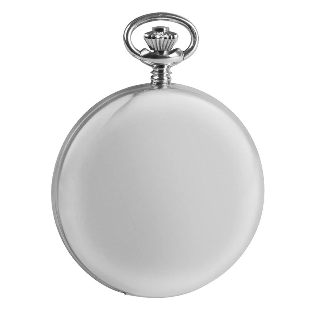 Solid Silver Twin Lid Pocket Watch by Woodfords SIL1097