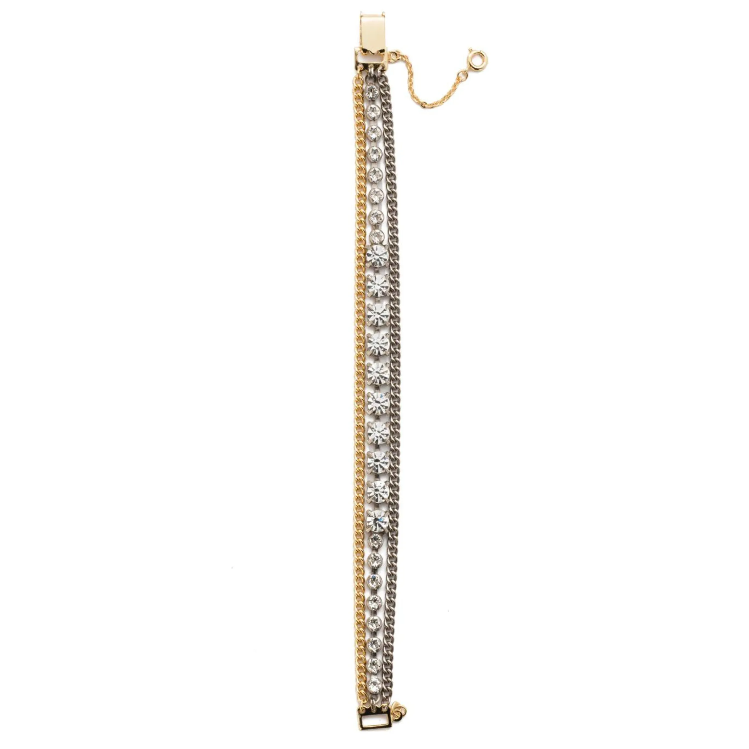 Sorrelli | Serendipity Tennis Bracelet with Clear Crystals in Mixed Metal