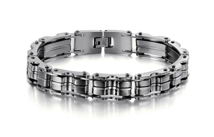 Stainless Steel Bracelet JEWELRY STAINLESS STEEL BRACELET Men Bracelet Silver color 23CM Men gift