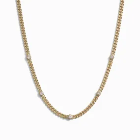 Station to Station Cuban Chain Necklace