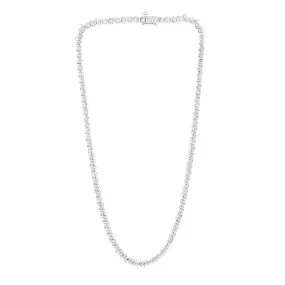 Sterling Silver 0.95 Carat Diamond 41cm Necklace with 86 Round Brilliant Cut Diamonds