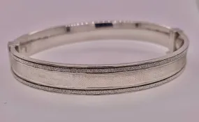 Sterling Silver Shimmer Bangle Bracelet