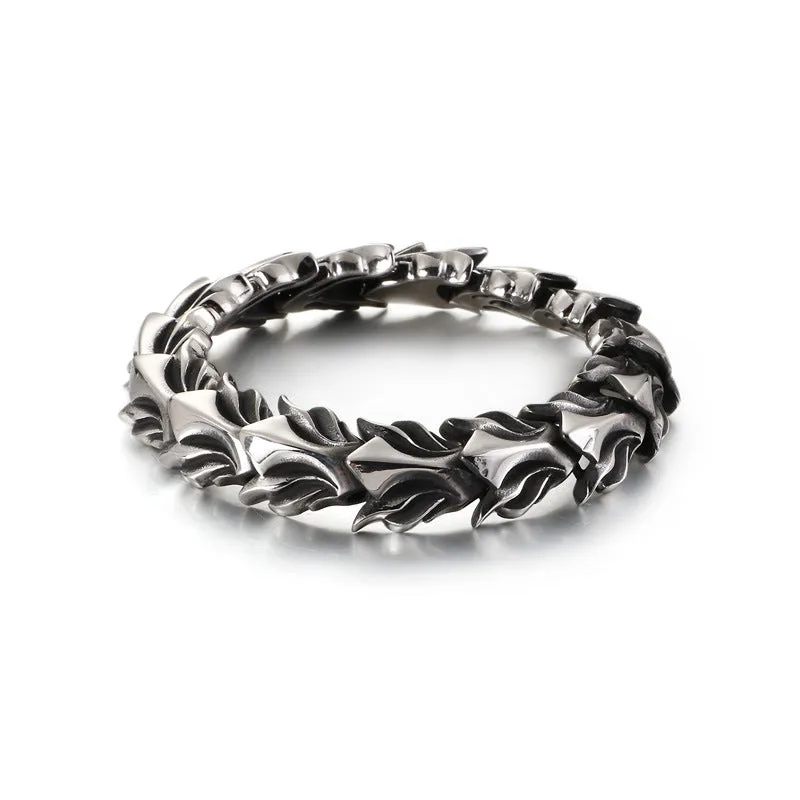 Stylish Personalized Stainless Steel Keel Chain Bracelet for Men - European and American Fashion Collection