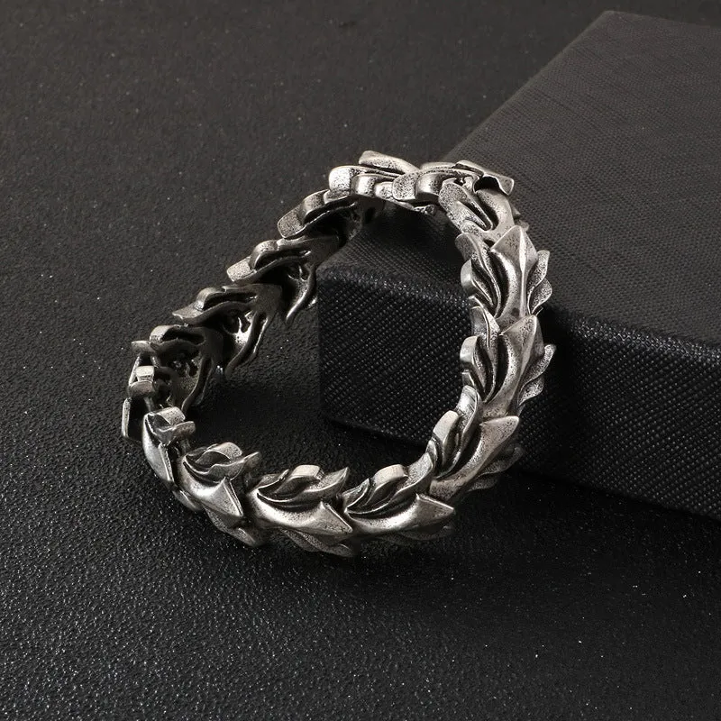 Stylish Personalized Stainless Steel Keel Chain Bracelet for Men - European and American Fashion Collection