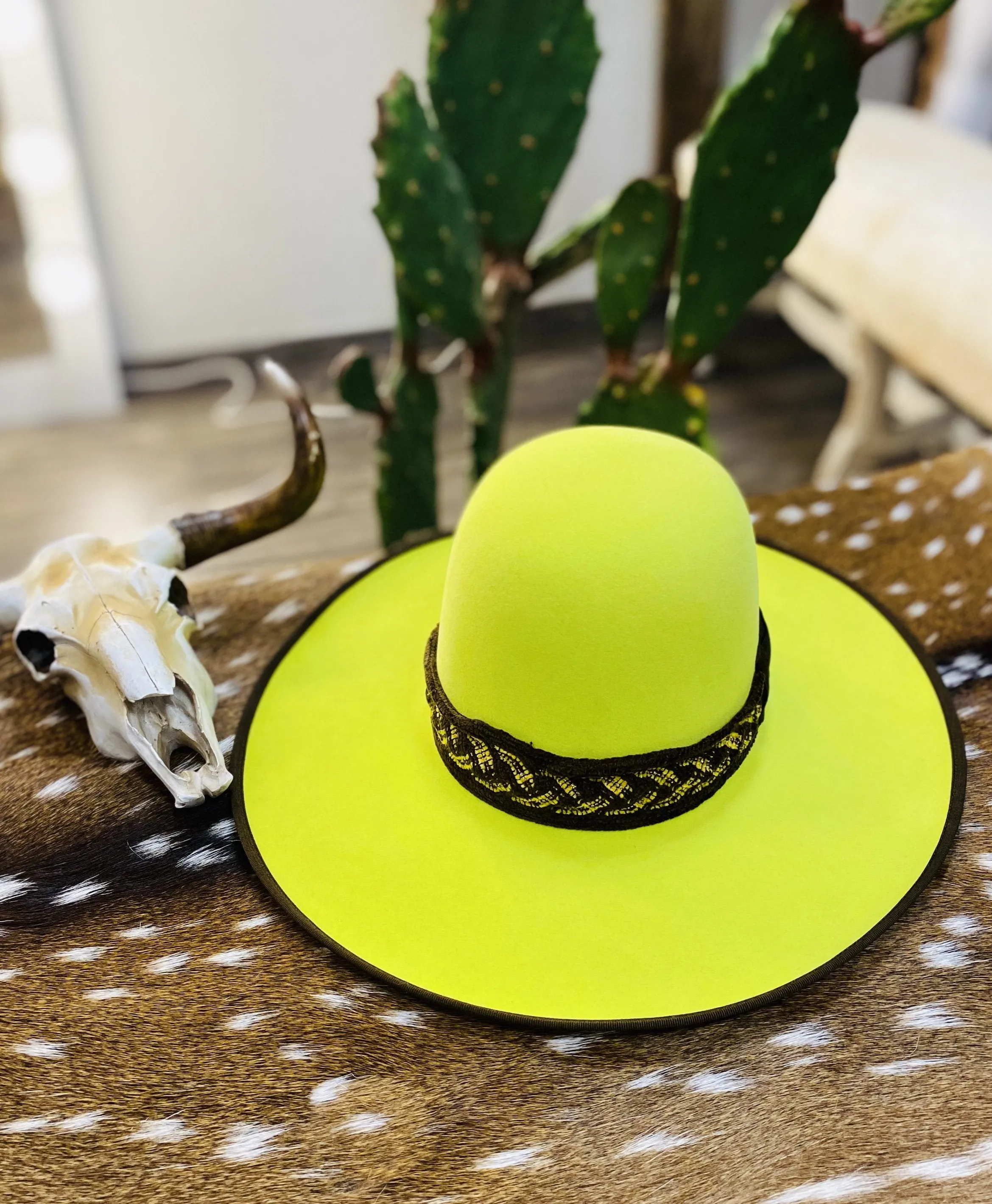 Tacchino “Neon Moon" Neon Yellow Fashion Hat