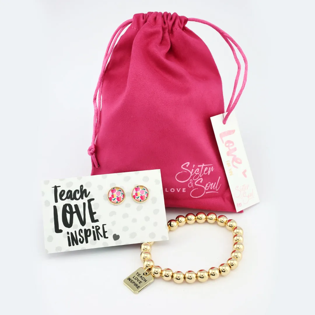 TEACH LOVE INSPIRE Apples In Hot Pink Bundle (R17)