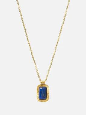 Teo Gold Necklace - Lapis