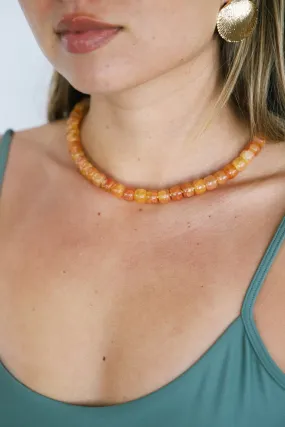 Terracotta Cosmic Necklace