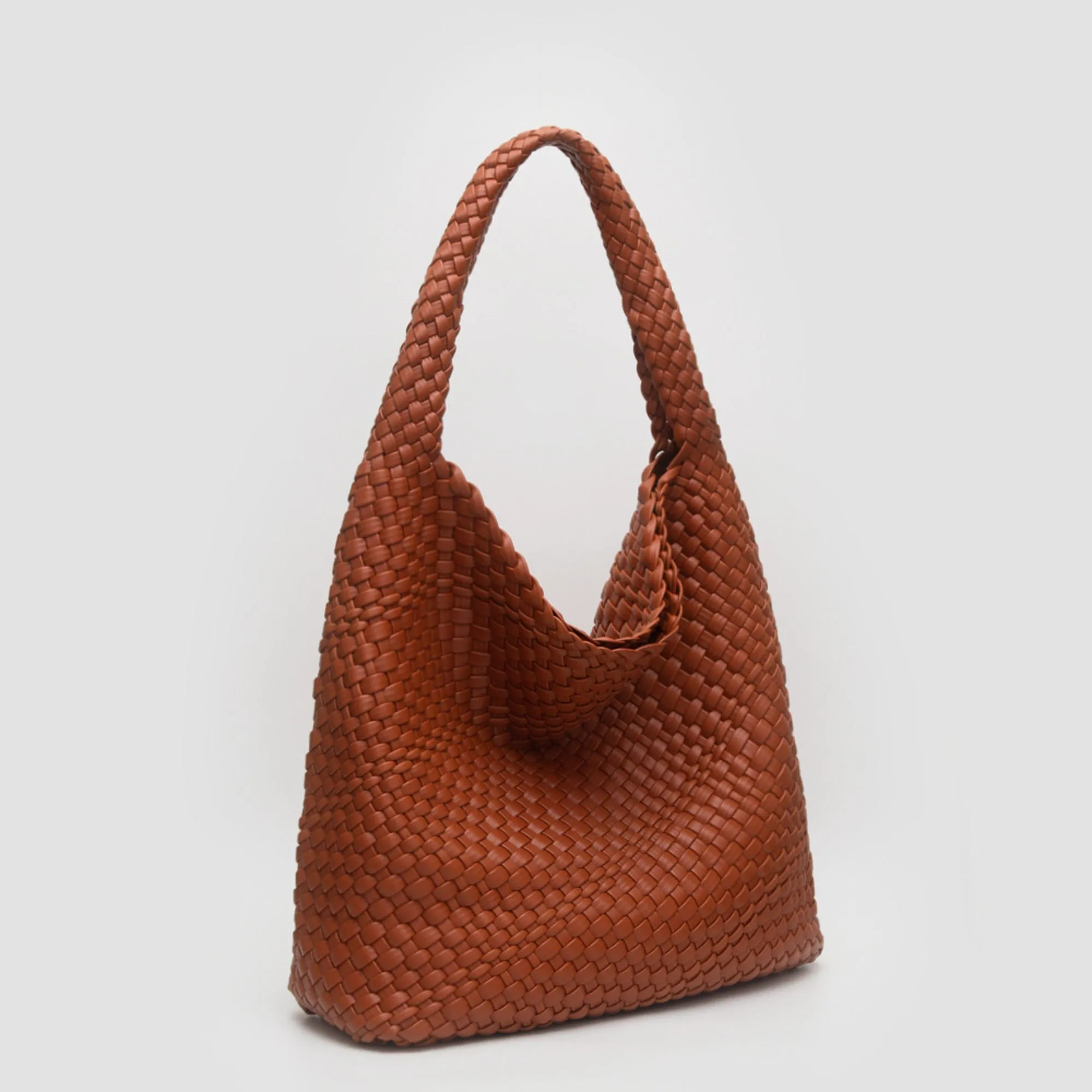 TG10640 Tiara Woven Hobo Tote Bag With Pouch