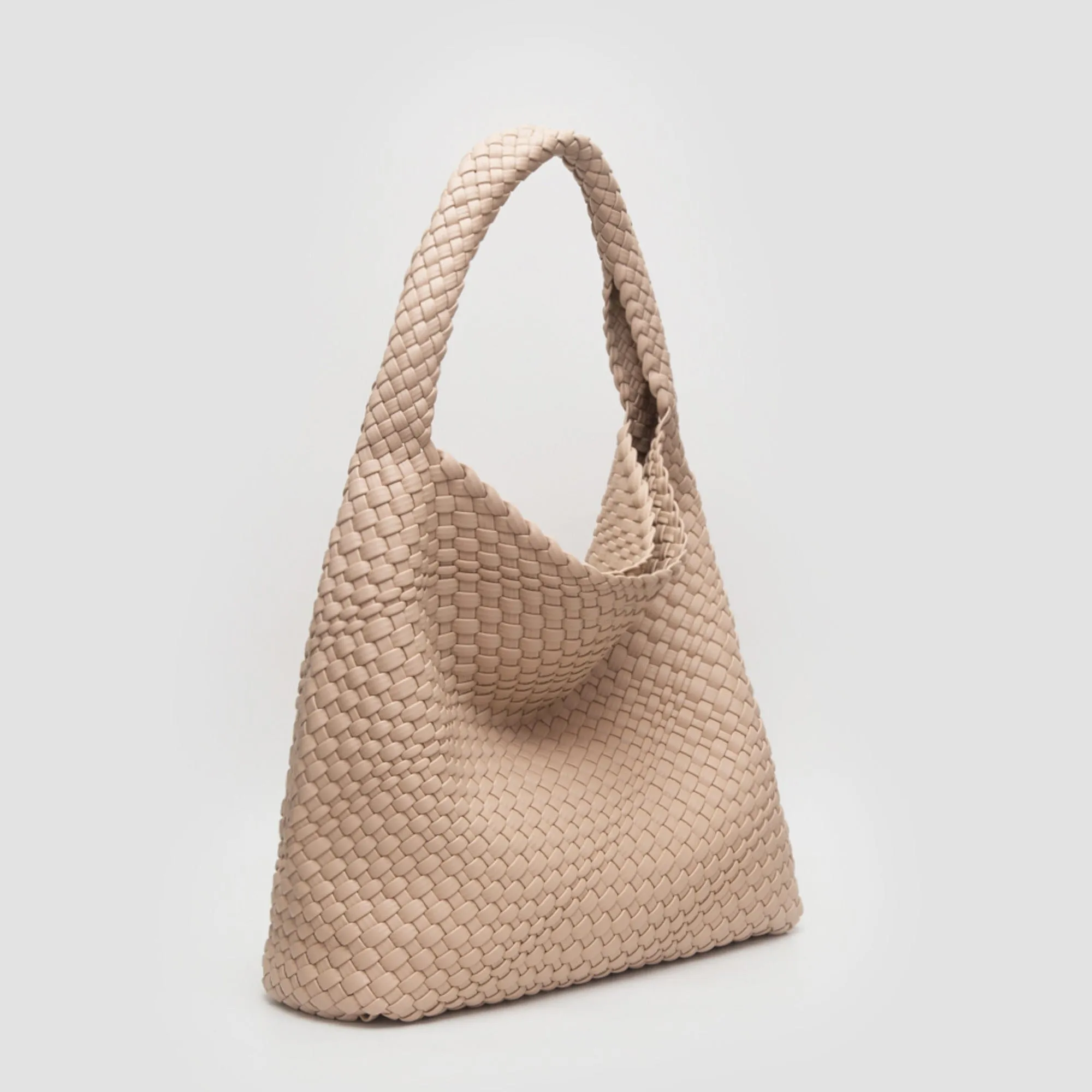 TG10640 Tiara Woven Hobo Tote Bag With Pouch