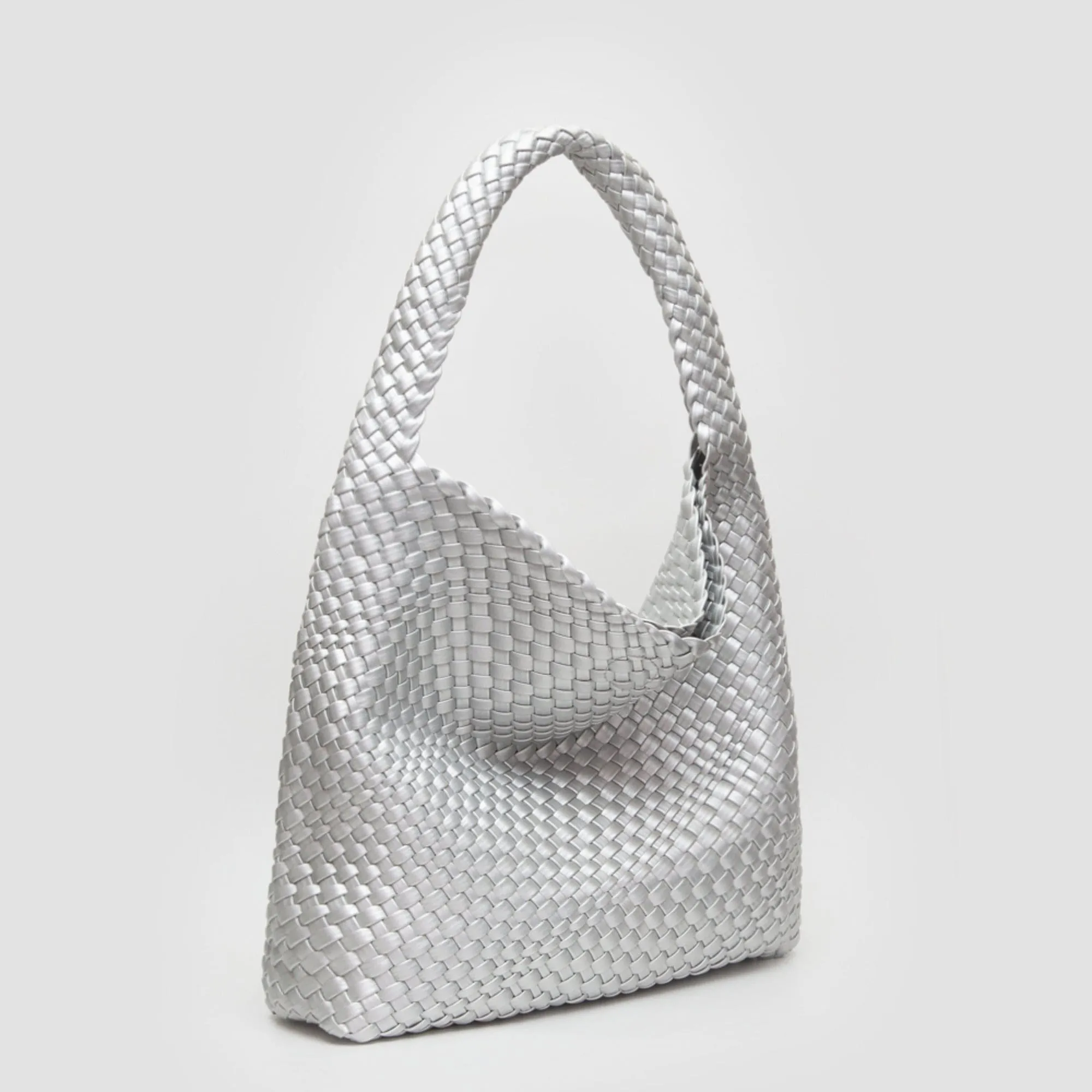 TG10640 Tiara Woven Hobo Tote Bag With Pouch