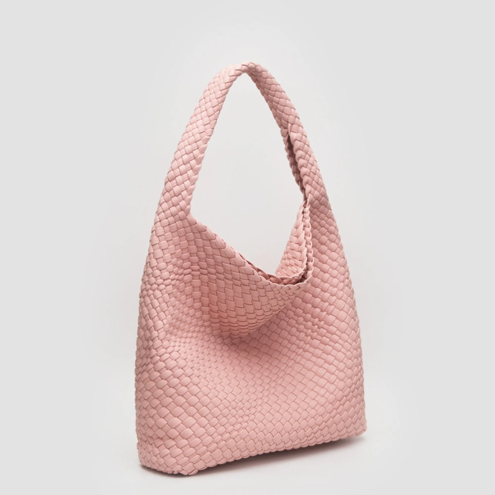 TG10640 Tiara Woven Hobo Tote Bag With Pouch