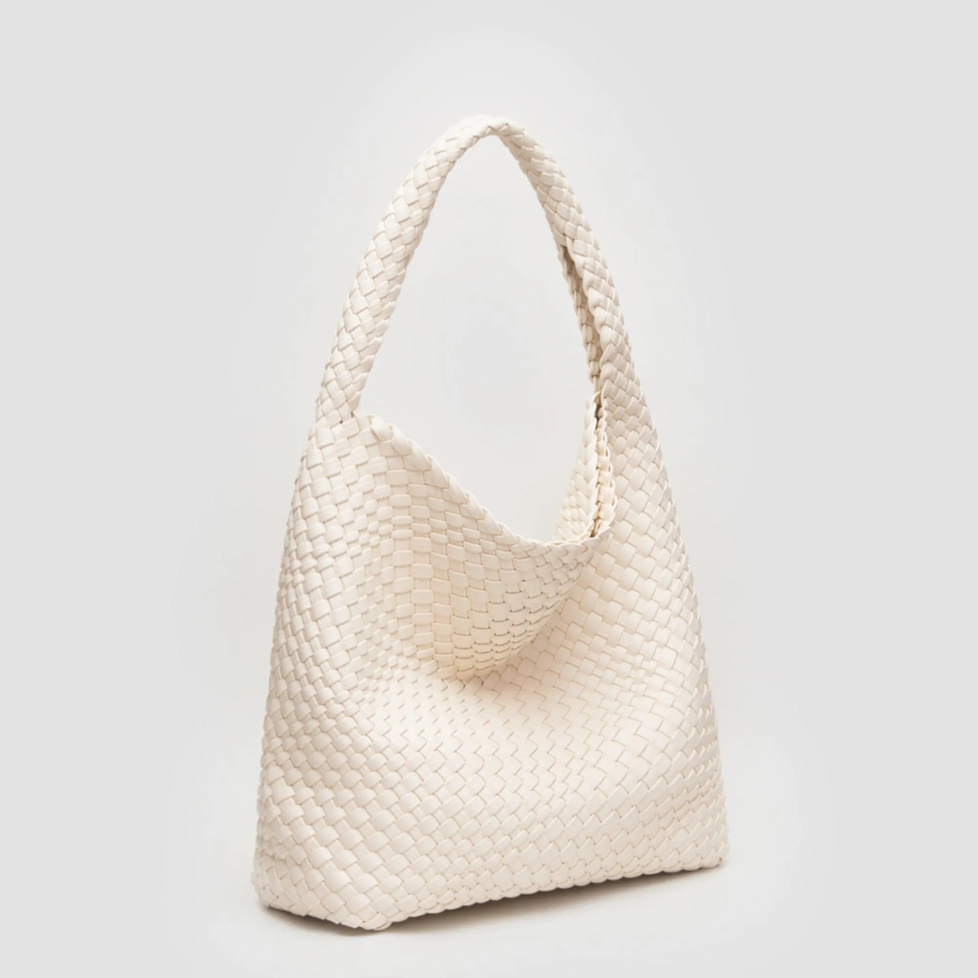 TG10640 Tiara Woven Hobo Tote Bag With Pouch