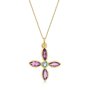 The Lilac Cross Necklace