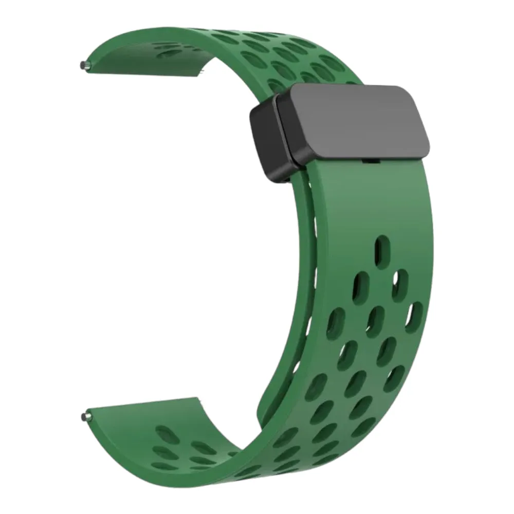 TheHorse 20mm Range compatible Silicone Magnetic Sports Watch Straps