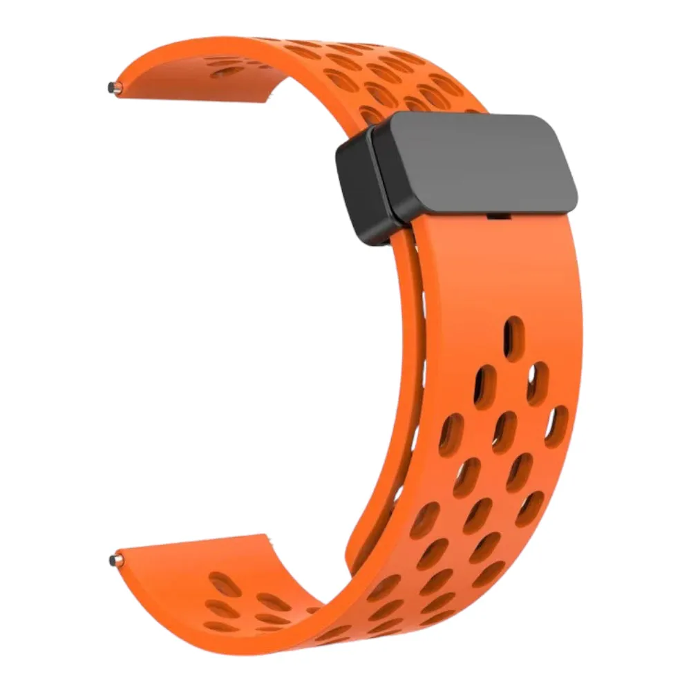 TheHorse 20mm Range compatible Silicone Magnetic Sports Watch Straps