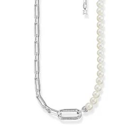 Thomas Sabo Heritage Sterling Silver Pearls On 40-45cm Chain