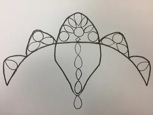 Tiara Design Pattern - Classic Tiara with Narrow Forehead Piece