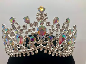 Tiara - Fancy Elegance Silver with Crystal and Crystal AB Rhinestone