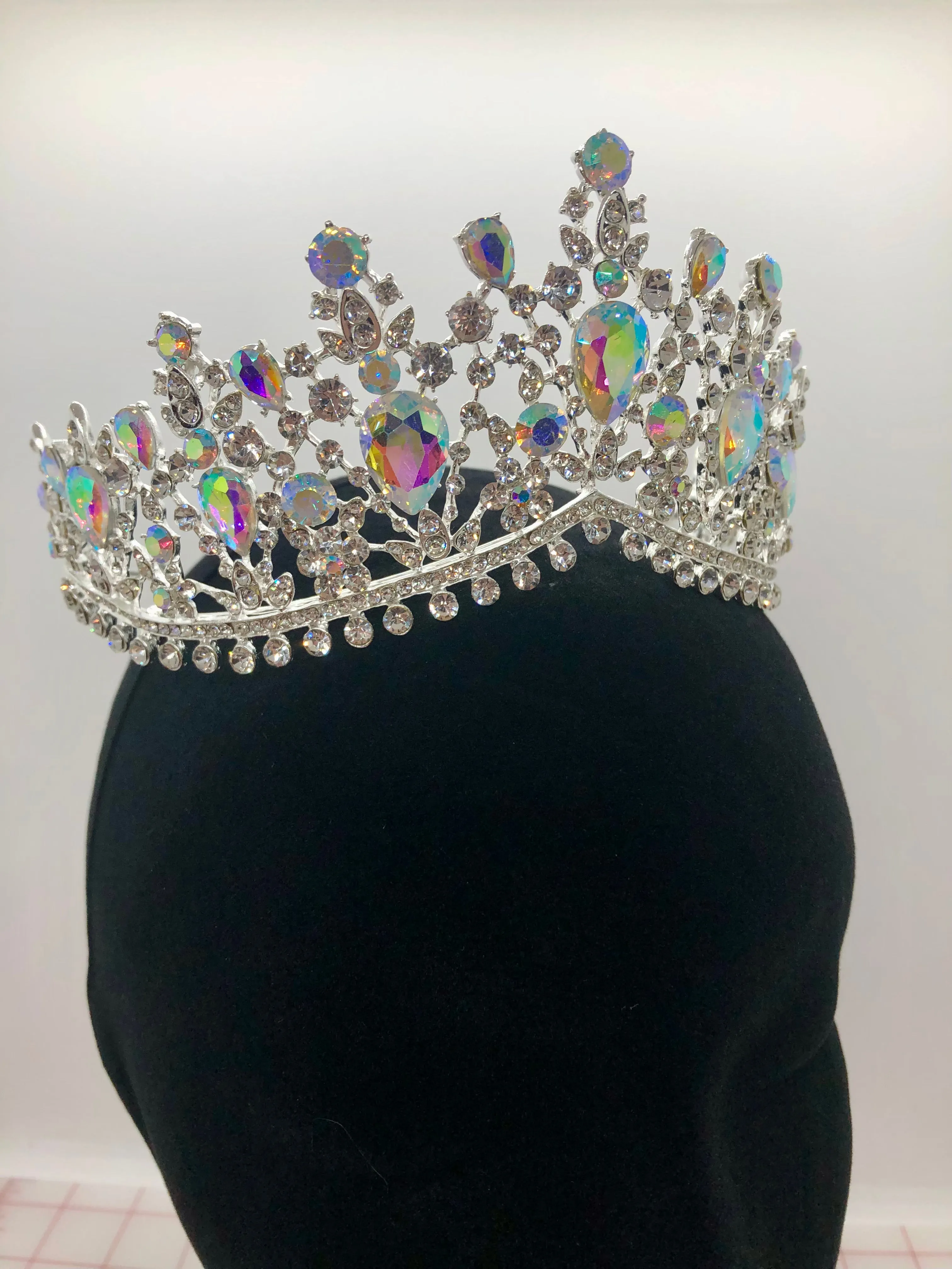 Tiara - Fancy Elegance Silver with Crystal and Crystal AB Rhinestone