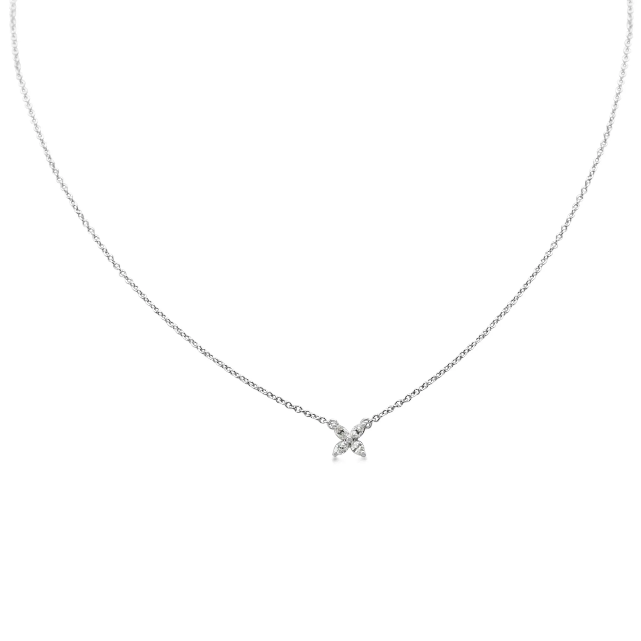 Tiffany Victoria Marquise Diamond 16" Necklace - Platinum