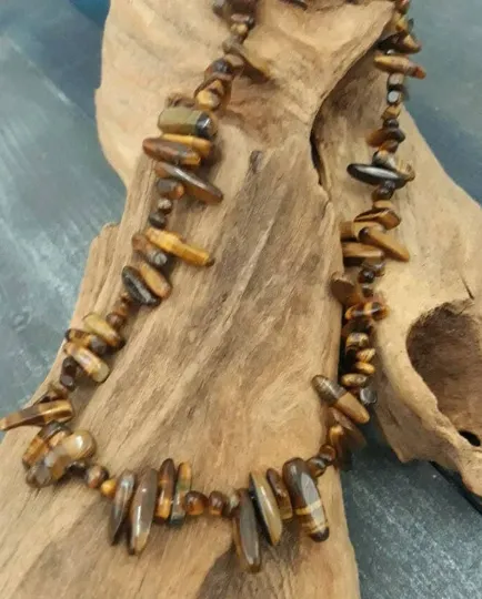 Tiger's Eye Handcrafted Necklace & Bracelet Set