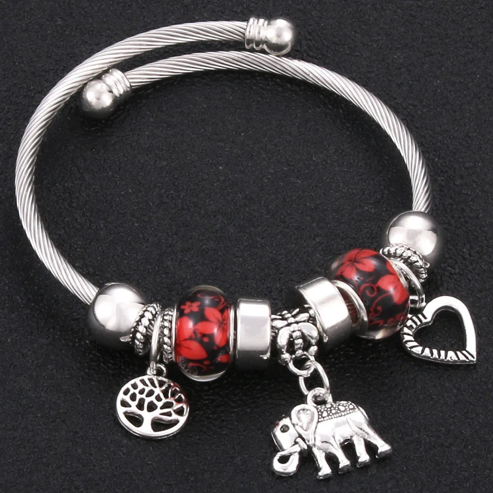 Tree of Life Lobster Buckle Bangles Bracelet