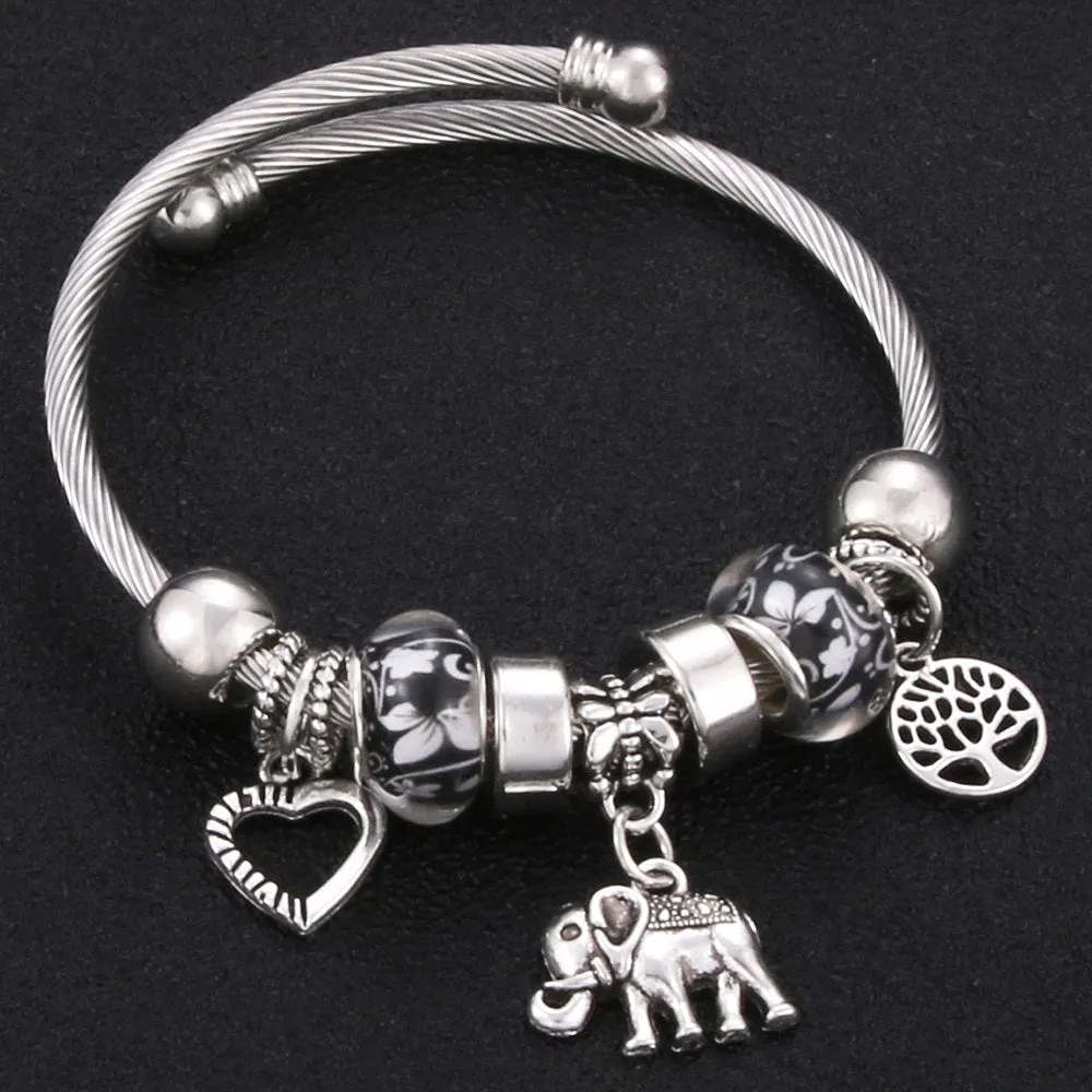 Tree of Life Lobster Buckle Bangles Bracelet