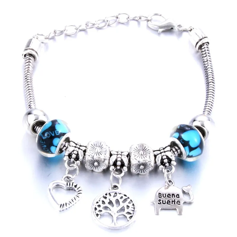 Tree of Life Lobster Buckle Bangles Bracelet