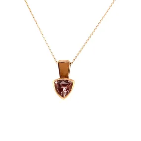 Trillion Morganite Necklace