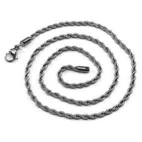 Twisted Rope Neck Chain Select Your Size