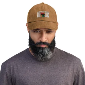 Unapologetically Black Unisex Corduroy hat