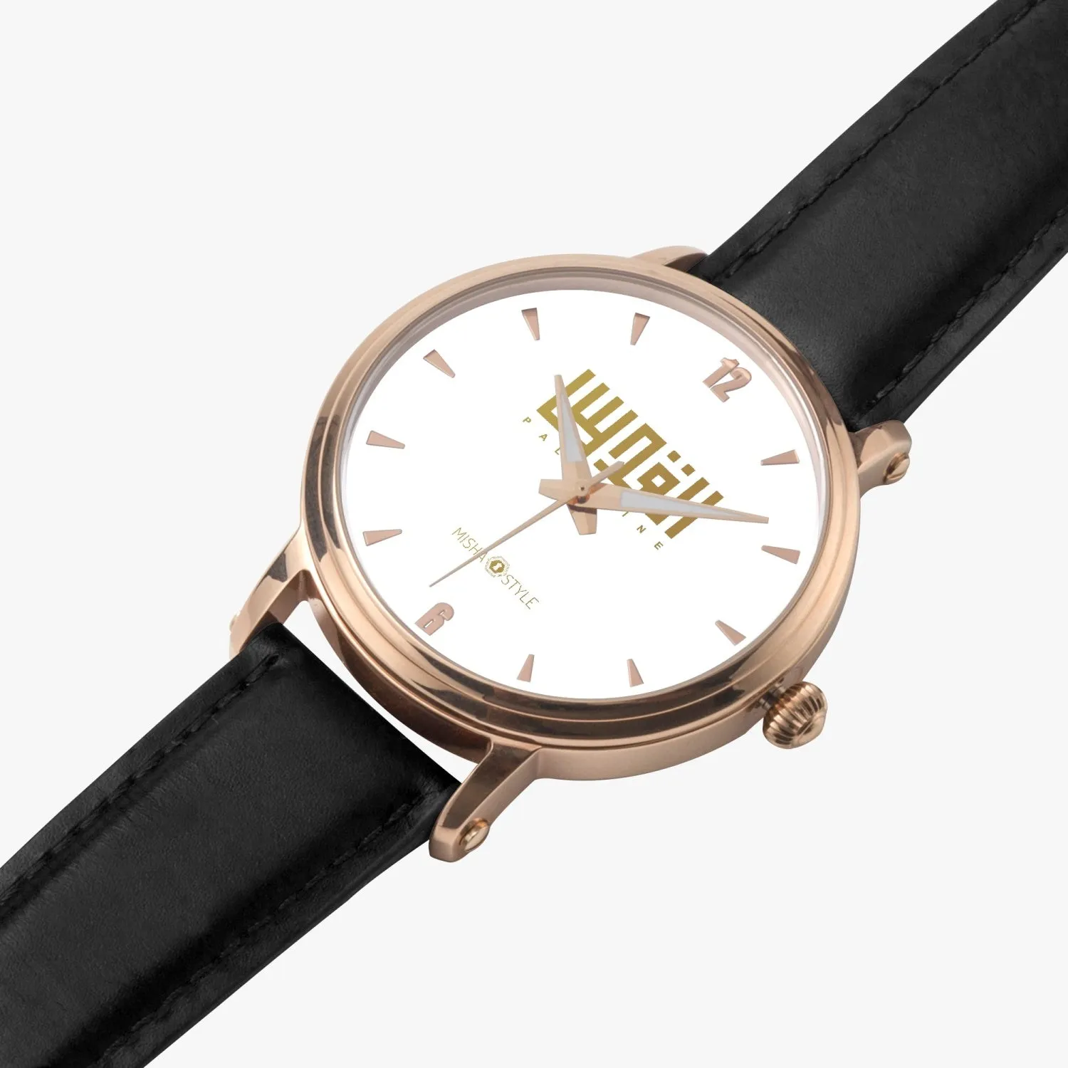 Unisex Automatic Watch (Rose Gold) - White Leather