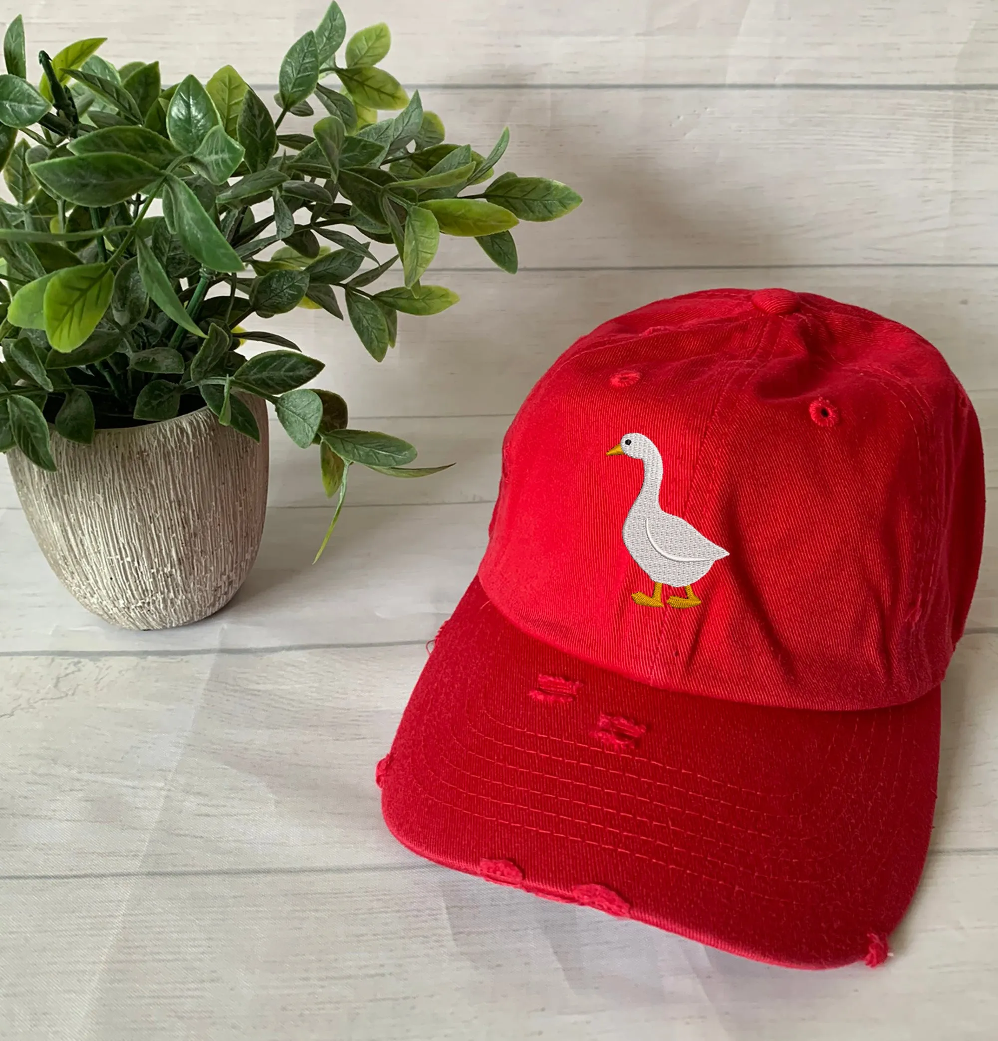 Vintage Embroidered Silly Goose Hat, Personalized Vintage Silly Goose Cap, Funny Hat, Animal Lover Silly Goose gift Hat, Add your name