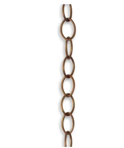 Vintaj Natural Brass Cable Chain, 4x3mm, by the Foot