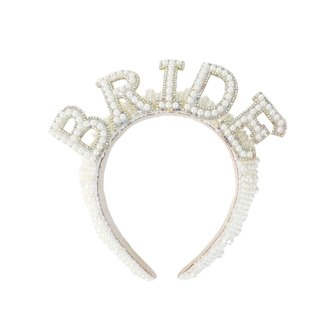 White Pearl Bride Headband