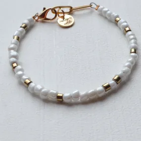 White Seed Bead bracelet